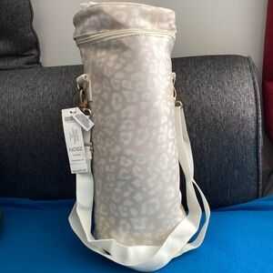 Chico's Snow Leopard Travel Wine Bag NWT